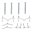 HK1-72007 Brake Hardware Kit - Direct Fit, Kit