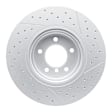 PCP-31085 Front, Driver or Passenger Side Brake Disc, Cross-drilled and Slotted, 3.0L, 6Cyl