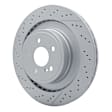 PCP-63094 Rear, Driver or Passenger Side Brake Disc, Cross-drilled and Slotted