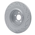 PCP-63094 Rear, Driver or Passenger Side Brake Disc, Cross-drilled and Slotted