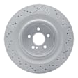 PCP-63094 Rear, Driver or Passenger Side Brake Disc, Cross-drilled and Slotted