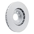 PRP-74057D Front, Driver Side Brake Disc, Plain Surface