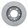 PSP-02008D Front, Driver Side Brake Disc, Slotted, 5 Lugs