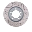 PXP-02052D Front, Passenger Side Brake Disc, Cross-Drilled