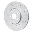 PXP-63190 Front, Driver or Passenger Side Brake Disc, Cross-Drilled, 2.0L, 4Cyl