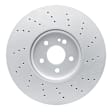 PXP-63190 Front, Driver or Passenger Side Brake Disc, Cross-Drilled, 2.0L, 4Cyl