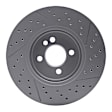 RCE-32006 Front, Driver or Passenger Side Brake Disc, Cross-drilled and Slotted