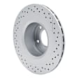 RCE-63148 Rear Brake Disc, Cross-drilled and Slotted