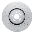RCE-63191 Front, Driver or Passenger Side Brake Disc, Cross-drilled and Slotted