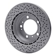RXE-02039 Rear, Driver or Passenger Side Brake Disc, Cross-drilled and Slotted