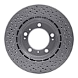 RXE-02039 Rear, Driver or Passenger Side Brake Disc, Cross-drilled and Slotted