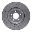 RXE-52018 Front, Driver or Passenger Side Brake Disc, Cross-drilled and Slotted, 5.3L, 8Cyl
