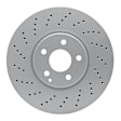 RXE-63059 Front, Driver or Passenger Side Brake Disc, Cross-drilled and Slotted