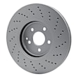 RXE-63059 Front, Driver or Passenger Side Brake Disc, Cross-drilled and Slotted