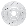 RXE-63152 Front, Driver or Passenger Side Brake Disc, Cross-drilled and Slotted, 360 mm
