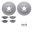 WDTH1-54017 Front Brake Disc and Pad Kit, Coated, Plain Surface, 277 mm, Ceramic, R1 GEO-Carbon Rotors with European Ceramic Pads Series