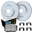 WDTH1-67006 Front Brake Disc and Pad Kit, Coated, Plain Surface, 295 mm, Ceramic, R1 GEO-Carbon Rotors with European Ceramic Pads Series
