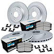 WDTH2-12561 Front and Rear Brake Disc and Pad Kit, Coated, Plain Surface, Front - 305 mm, Rear - 241 mm, Ceramic, R1 GEO-Carbon Rotors with European Ceramic Pads Series