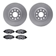 WDTN1-74037 Front Brake Disc and Pad Kit, Coated, Plain Surface, 325 mm, Ceramic, R1 GEO-Carbon Rotors with European Ceramic Pads Series