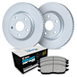 WDTN1-74037 Front Brake Disc and Pad Kit, Coated, Plain Surface, 325 mm, Ceramic, R1 GEO-Carbon Rotors with European Ceramic Pads Series
