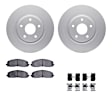 WDVH1-40019 Front Brake Disc and Pad Kit, Coated, Plain Surface, 330 mm, Semi-metallic, R1 GEO-Carbon Rotors with Super HD Pads Series