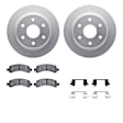 WDVH1-48019 Rear Brake Disc and Pad Kit, Coated, Plain Surface, 356 mm, Semi-metallic, R1 GEO-Carbon Rotors with Super HD Pads Series