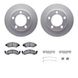 WDVH1-54004 Front Brake Disc and Pad Kit, Coated, Plain Surface, 305 mm, Semi-metallic, R1 GEO-Carbon Rotors with Super HD Pads Series