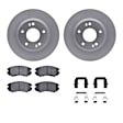 WDWH1-03013 Front Brake Disc and Pad Kit, Coated, Plain Surface, 274 mm, Ceramic, R1 GEO-Carbon Rotors with Ceramic Pads Series