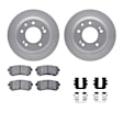 WDWH1-03022 Rear Brake Disc and Pad Kit, Coated, Plain Surface, 269 mm, Ceramic, R1 GEO-Carbon Rotors with Ceramic Pads Series