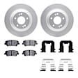 WDWH1-03070 Rear Brake Disc and Pad Kit, Coated, Plain Surface, 315 mm, Ceramic, R1 GEO-Carbon Rotors with Ceramic Pads Series
