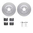 WDWH1-31085 Front Brake Disc and Pad Kit, Coated, Plain Surface, 389 mm, Ceramic, R1 GEO-Carbon Rotors with Ceramic Pads Series