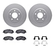 WDWH1-39008 Front Brake Disc and Pad Kit, Coated, Plain Surface, 305 mm, Ceramic, R1 GEO-Carbon Rotors with Ceramic Pads Series