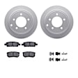 WDWH1-39013 Rear Brake Disc and Pad Kit, Coated, Plain Surface, 305 mm, Ceramic, R1 GEO-Carbon Rotors with Ceramic Pads Series