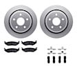WDWH1-40029 Rear Brake Disc and Pad Kit, Coated, Plain Surface, 361 mm, Ceramic, R1 GEO-Carbon Rotors with Ceramic Pads Series
