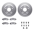 WDWH1-40036 Front Brake Disc and Pad Kit, Coated, Plain Surface, 330 mm, Ceramic, R1 GEO-Carbon Rotors with Ceramic Pads Series