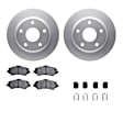 WDWH1-40037 Front Brake Disc and Pad Kit, Coated, Plain Surface, 305 mm, Ceramic, R1 GEO-Carbon Rotors with Ceramic Pads Series