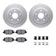 WDWH1-40041 Rear Brake Disc and Pad Kit, Coated, Plain Surface, 315 mm, Ceramic, R1 GEO-Carbon Rotors with Ceramic Pads Series