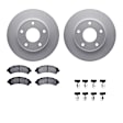 WDWH1-48014 Front Brake Disc and Pad Kit, Coated, Plain Surface, 279 mm, Ceramic, R1 GEO-Carbon Rotors with Ceramic Pads Series