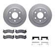 WDWH1-48018 Front Brake Disc and Pad Kit, Coated, Plain Surface, 305 mm, Ceramic, R1 GEO-Carbon Rotors with Ceramic Pads Series