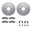 WDWH1-48038 Front Brake Disc and Pad Kit, Coated, Plain Surface, 325 mm, Ceramic, R1 GEO-Carbon Rotors with Ceramic Pads Series