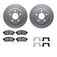 WDWH1-52004 Front Brake Disc and Pad Kit, Coated, Plain Surface, 279 mm, Ceramic, R1 GEO-Carbon Rotors with Ceramic Pads Series