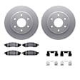 WDWH1-67048 Front Brake Disc and Pad Kit, Coated, Plain Surface, 330 mm, Ceramic, R1 GEO-Carbon Rotors with Ceramic Pads Series
