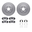 WDWH1-67064 Front Brake Disc and Pad Kit, Coated, Plain Surface, 330 mm, Ceramic, R1 GEO-Carbon Rotors with Ceramic Pads Series