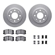 WDWH1-72021 Front Brake Disc and Pad Kit, Coated, Plain Surface, 267 mm, Ceramic, R1 GEO-Carbon Rotors with Ceramic Pads Series