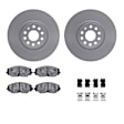 WDWH1-74049 Front Brake Disc and Pad Kit, Coated, Plain Surface, 381 mm, Ceramic, R1 GEO-Carbon Rotors with Ceramic Pads Series