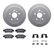 WDWH1-76059 Rear Brake Disc and Pad Kit, Coated, Plain Surface, 312 mm, Ceramic, R1 GEO-Carbon Rotors with Ceramic Pads Series