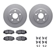 WDWH1-76068 Front Brake Disc and Pad Kit, Coated, Plain Surface, 274 mm, Ceramic, R1 GEO-Carbon Rotors with Ceramic Pads Series