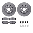 WDWH1-80027 Front Brake Disc and Pad Kit, Coated, Plain Surface, 320 mm, Ceramic, R1 GEO-Carbon Rotors with Ceramic Pads Series