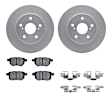 WDWH1-91003 Rear Brake Disc and Pad Kit, Coated, Plain Surface, 279 mm, Ceramic, R1 GEO-Carbon Rotors with Ceramic Pads Series