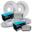 WDWN2-73014 Front and Rear Brake Disc and Pad Kit, Coated, Plain Surface, Front - 305 mm, Rear - 254 mm, Ceramic, R1 GEO-Carbon Rotors with Ceramic Pads Series